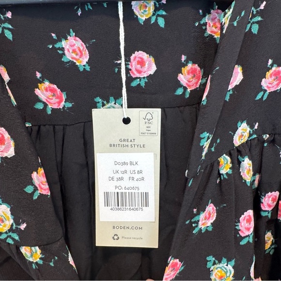 BODEN
Gathered Yoke Midi Dress size 8R - Picture 7 of 12